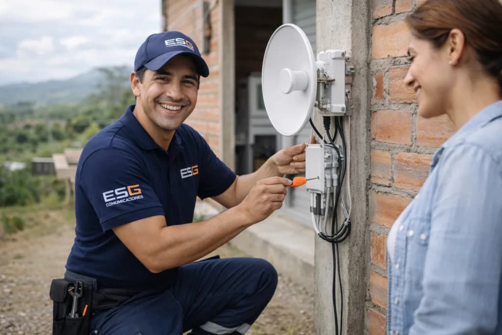 Radio enlace para zonas de difícil acceso